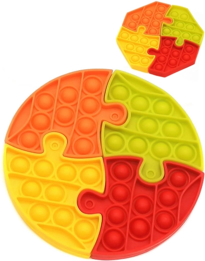 Pop it puzzle antystresowa układanka bubble pops 15 cm - 1 sztuka
