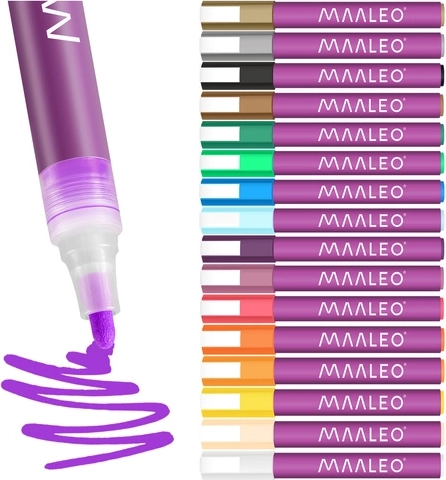 16 żywych, szybkoschnących kolorów