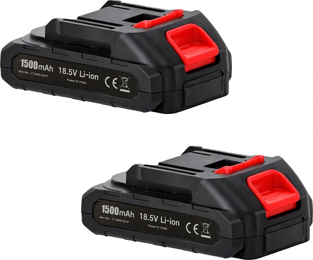 Dwa akumulatory dla dłuższej pracy