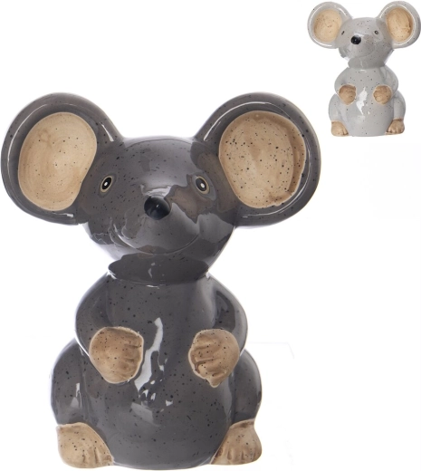 Porcelanowa dekoracja mysz (2 warianty)