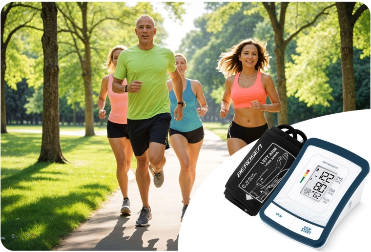 Pamięć do 120 pomiarów dla 2 użytkowników