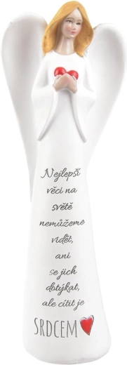 Ceramiczny aniołek z napisem Najlepszy