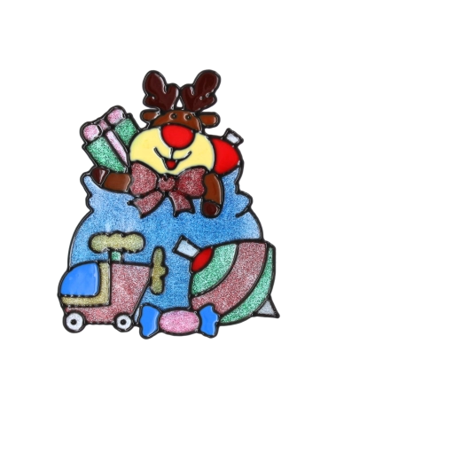 Urocze motywy reniferów i prezentów