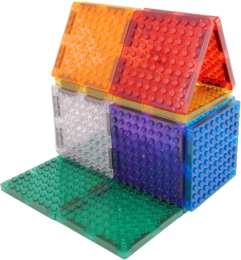 Cleverclixx magnetyczne klocki konstrukcyjne Brick Tiles Pack Intense 16 szt.