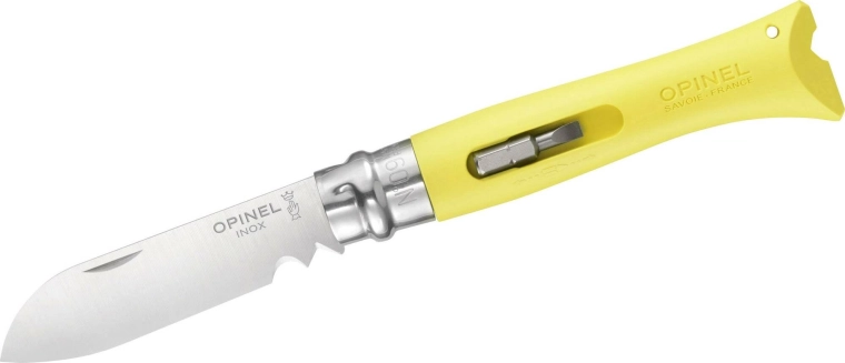 Opinel N°09 DIY żółty wielofunkcyjny nóż kieszonkowy 8 cm