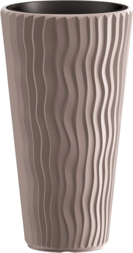 Donica Prosperplast Sandy Slim 37 l mocca z wkładem