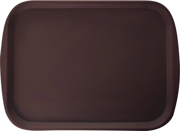Taca do serwowania z plastiku (UH) brązowa 44 × 31,5 cm
