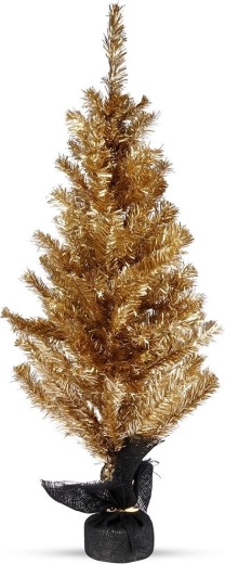 Złota stołowa choinka 90 cm