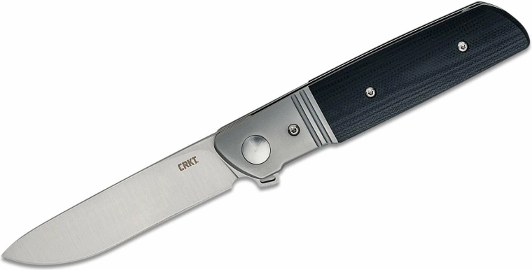 CRKT Bamboozled czarny nóż składany z wspomaganym otwieraniem, D2, G10