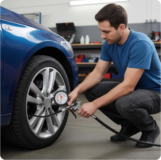 Precyzyjne pompowanie z manometrem