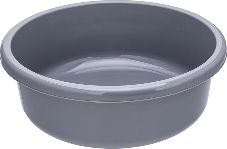 Okrągła plastikowa misa 20 l szara 46 cm
