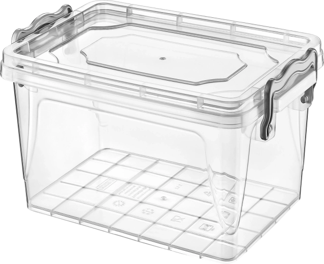 Plastowy prostokątny pojemnik Maxi Multi Box 7,8 l z pokrywką