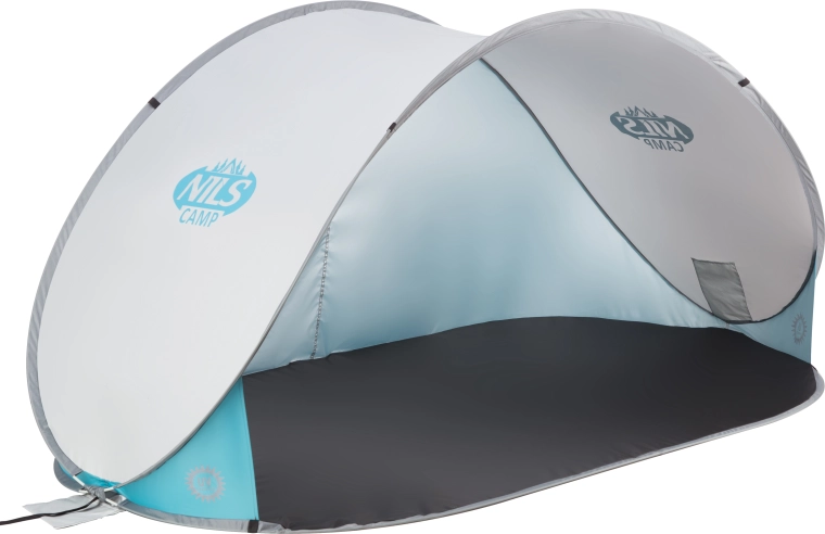 Samorozkładający się namiot plażowy NILS Camp szary