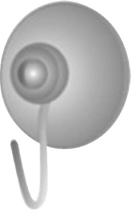 Białe przyssawki z haczykiem, zestaw 2 szt.