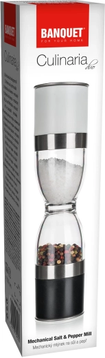 Elegancka stal nierdzewna z przezroczystymi zbiornikami