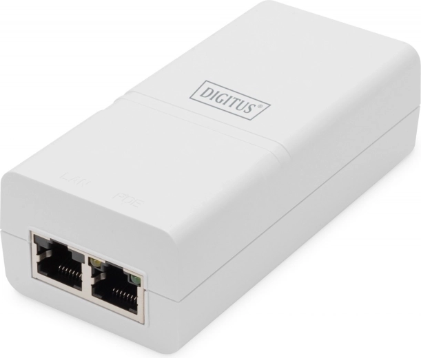 Injektor PoE+ 802.3at 30 W, gigabit 10/100/1000, biały – DIGITUS