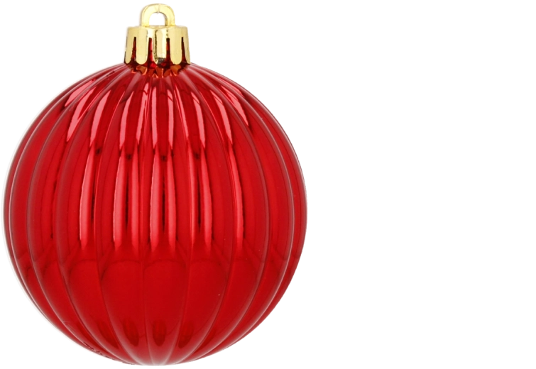 Zestaw ozdób choinkowych w tubie, 30 szt., 7 cm