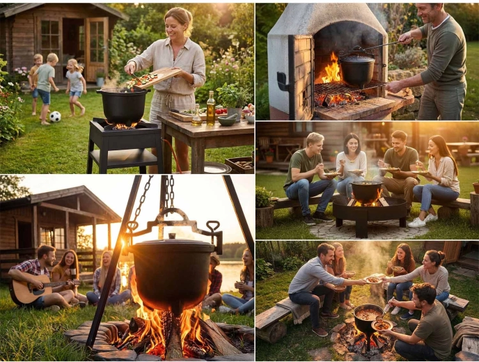 Trzy sposoby użycia: postaw, zawieś, gotuj na gazie