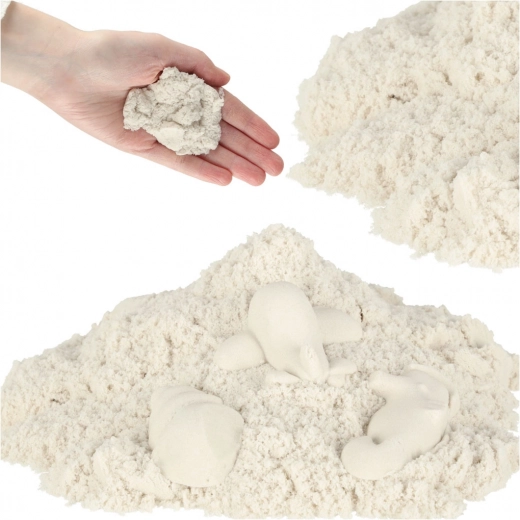 Magiczny kinetyczny piasek dla dzieci 1 kg – Biały