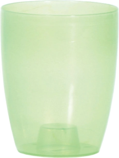 Doniczka na storczyki Coubi Orchid 13 cm – transparentna matowa zielona