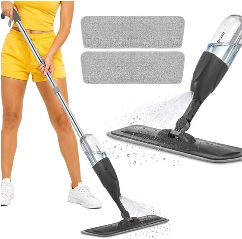 Mop ze spryskiwaczem Zortiva 300 ml z 3× nakładką z mikrofibry - 1 sztuka
