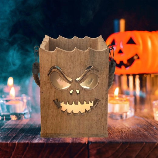 Halloweenowy efekt świetlny dzięki ażurowemu wzorowi