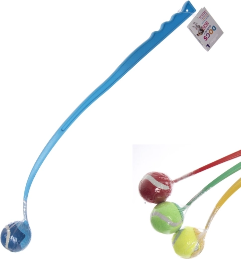 Zabawka dla psa – plastikowa wyrzutnia 68 cm (mix kolorów)