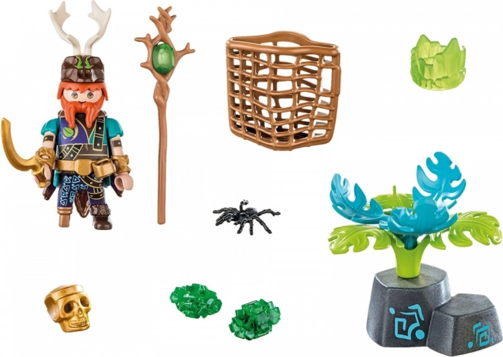 Interaktywna roślina z kryształami