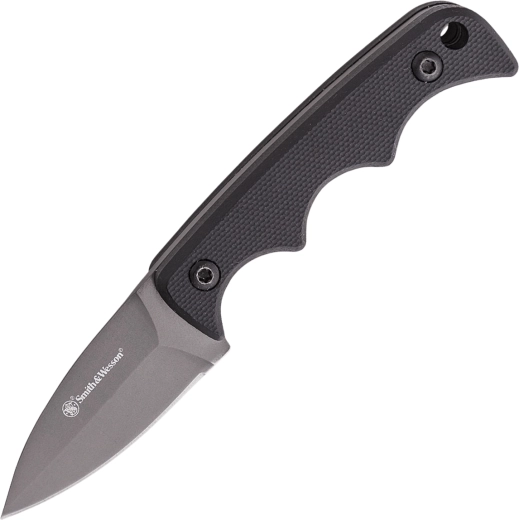 Smith & Wesson H.R.T. nóż na szyję spear point 5 cm z powłoką z azotku tytanu