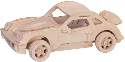 Drewniane 3D Puzzle Porsche