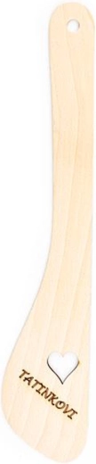Drewniana łopatka TORO 30 cm z serduszkiem