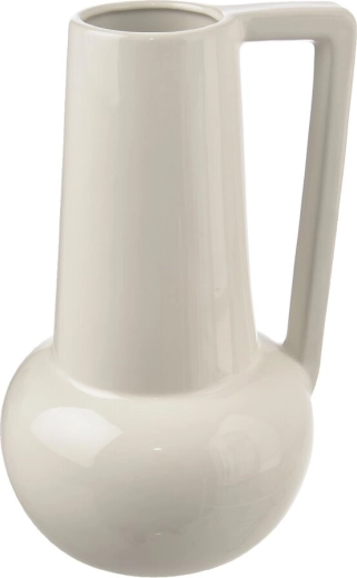 Biały ceramiczny wazon 33 cm