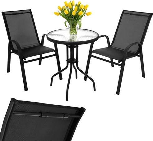 Wytrzymała metalowa konstrukcja z lakierem proszkowym