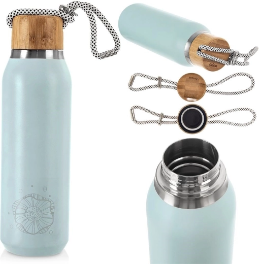 Bambusowa zakrętka ze sznurkiem i niezawodnym uszczelnieniem