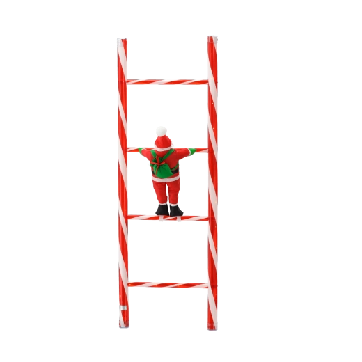 Urokliwy design wspinającego się Mikołaja