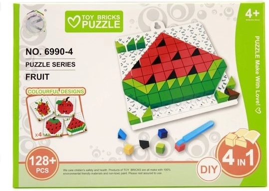 Układanka puzzle owoce 128 elementów - 1 sztuka