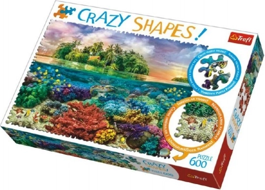 Puzzle 600 Crazy Shapes Tropikalna wyspa