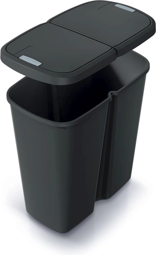 Podwójna pokrywa z przyciskiem otwierania