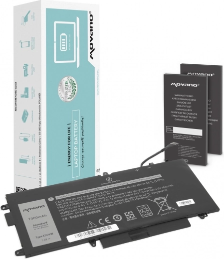 Bateria Movano K5XWW do Dell Latitude 5289, 7390 2 w 1