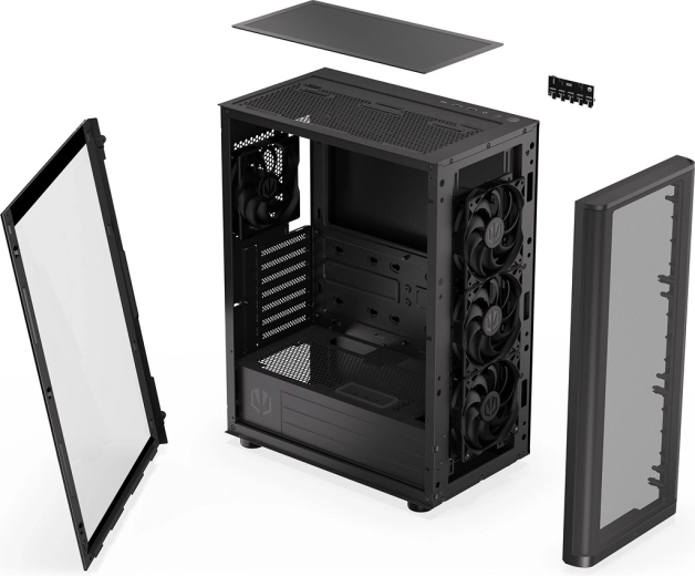 Fabrycznie zainstalowane 4× Stratus 120 PWM + rozdzielacz PWM