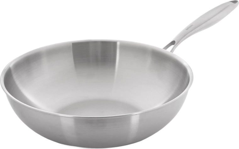 Głęboki kształt woka do łatwego smażenia stir-fry