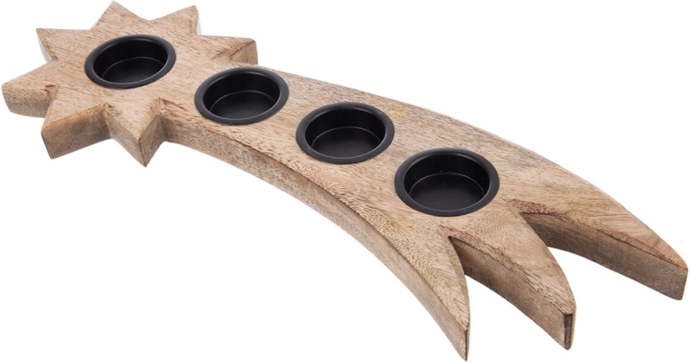 Cztery metalowe wkłady na świeczki typu tealight