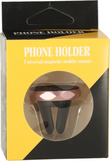 Magnetyczny uchwyt samochodowy na kratkę wentylacyjną – Różowy