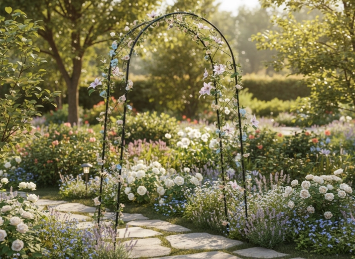 Eleganckie wejście do ogrodu