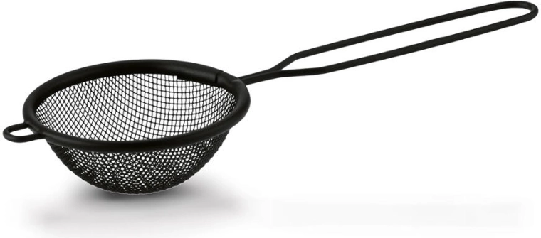 Kuchenne sitko 8 cm – czarne, metalowe