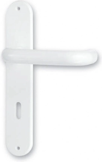 klamka standard biała plastikowa 90 mm