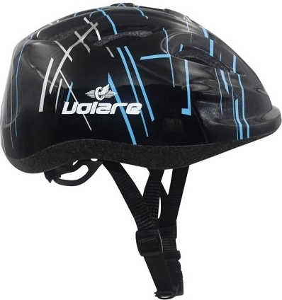 Dziecięcy kask rowerowy Volare czarny 47–51 cm
