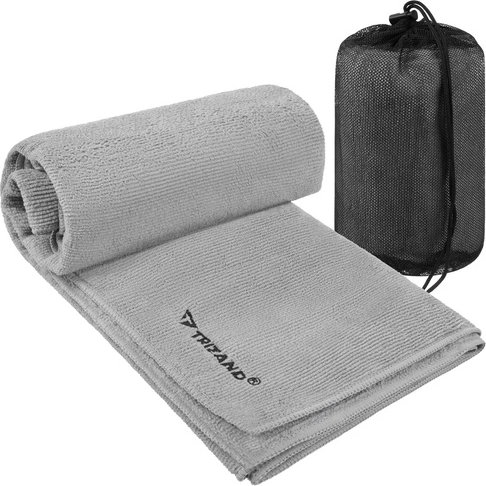 Trizand szybkoschnący ręcznik z mikrofibry 120 × 60 cm ciemnoszary