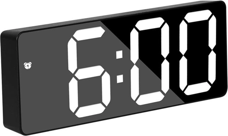 Elektroniczny budzik LED z termometrem Smart-Time - 1 sztuka
