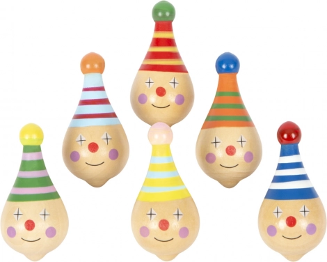 Drewniany bączek z motywem klauna SMALL FOOT
